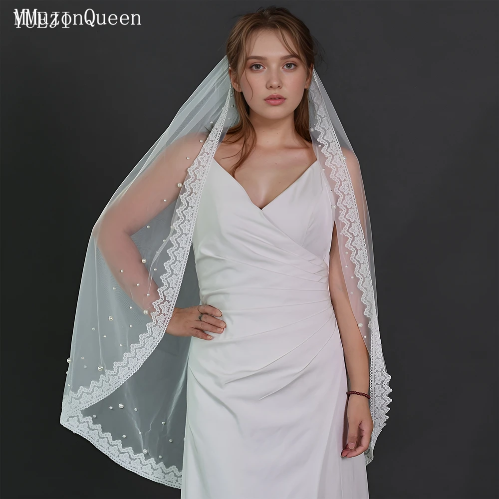TOPQUEEN V168 Elegant and Exquisite Lace Short Bridal Wedding Veil White Single Layer Nylon Tulle With Comb
TOPQUEEN V168 Elegant and Exquisite Lace Short Bridal Wedding Veil White Single Layer Nylon Tulle With Comb