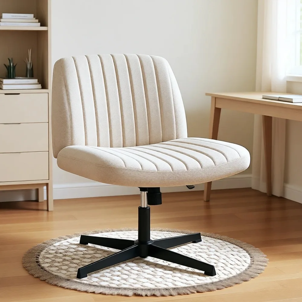 Armless Adjustable Swivel Cross Legged Desk Chair Without Wheels Wide Comfy Home Office Task Beige
Armless Adjustable Swivel Cross Legged Desk Chair Without Wheels Wide Comfy Home Office Task Beige
