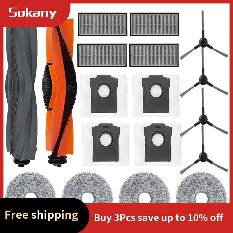 A68M-For Dreame X30 Ultra Robot Vacuum And Mop Combo Main Side Brush Hepa Filter Mop Pad Dust Bag Accessories Parts
A68M-For Dreame X30 Ultra Robot Vacuum And Mop Combo Main Side Brush Hepa Filter Mop Pad Dust Bag Accessories Parts
