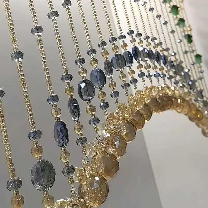 Crystal bead curtain, corridor door curtain, living room, bathroom, balcony, living room, no need for drilling crystal curtain
Crystal bead curtain, corridor door curtain, living room, bathroom, balcony, living room, no need for drilling crystal curtain