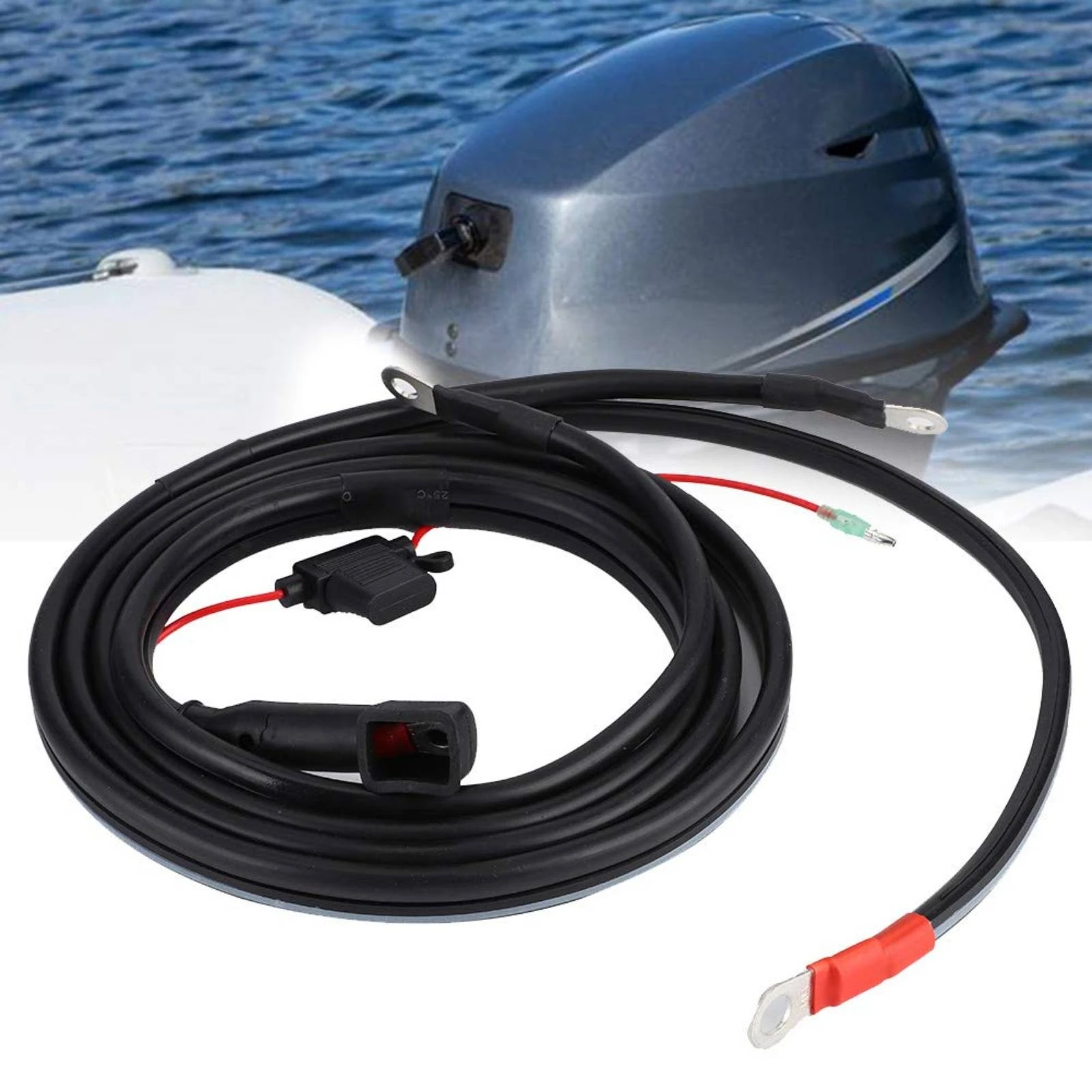 Outboard Engine Cable Heavy-Duty Marine Power Wire Boat Battery Lead High Conductivity Marine Battery Wire Set Waterproof
Outboard Engine Cable Heavy-Duty Marine Power Wire Boat Battery Lead High Conductivity Marine Battery Wire Set Waterproof
