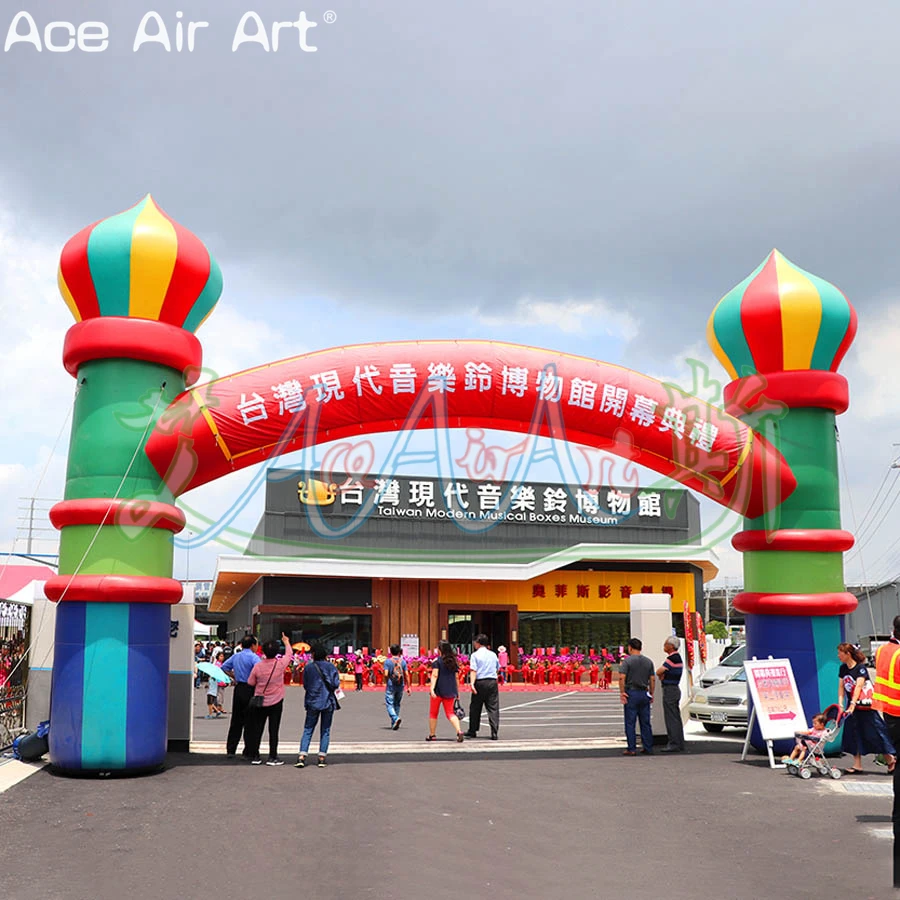 Giant Crown Pillar Archway Inflatable Colorful Thick Pillar Arch with Logo for Bazaar Decoration or Attraction Entrance
Giant Crown Pillar Archway Inflatable Colorful Thick Pillar Arch with Logo for Bazaar Decoration or Attraction Entrance