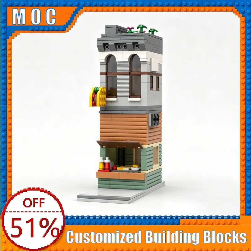 NEW 424 Parts Taco Store Building Blocks Model DIY Assembly Educational Toy Creative Collection Birthday Customize Popular Gifts
NEW 424 Parts Taco Store Building Blocks Model DIY Assembly Educational Toy Creative Collection Birthday Customize Popular Gifts
