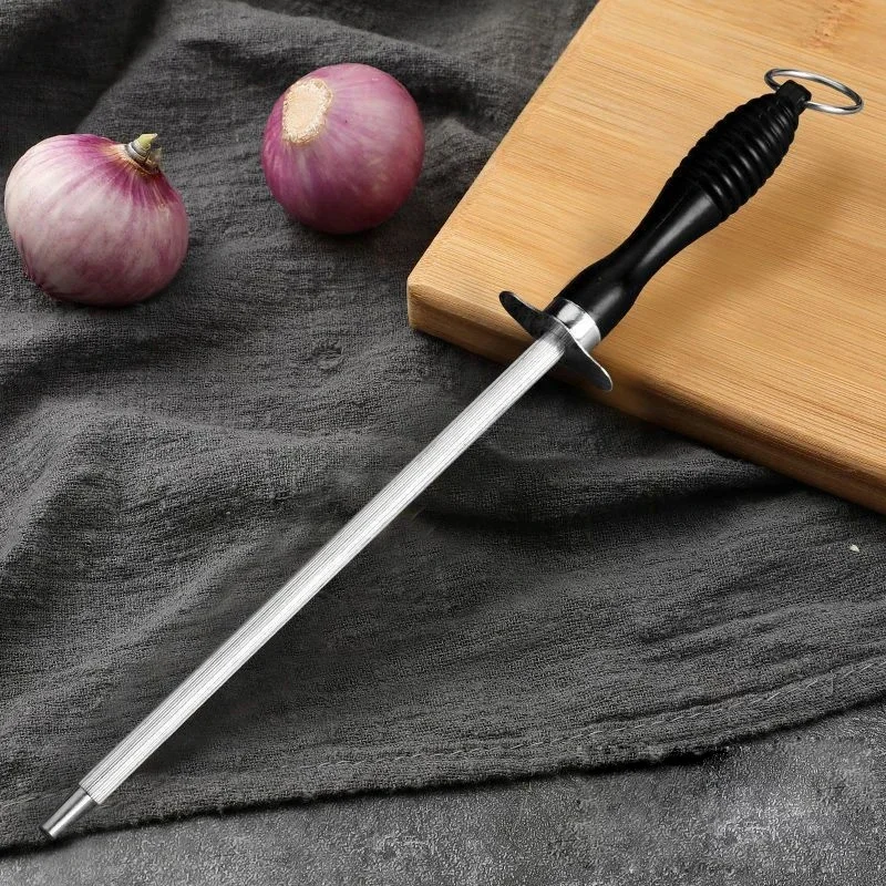 Durable Knife Grinder Sharpener Rod Carbon Steel with ABS Handle Kitchen Tool
Durable Knife Grinder Sharpener Rod Carbon Steel with ABS Handle Kitchen Tool