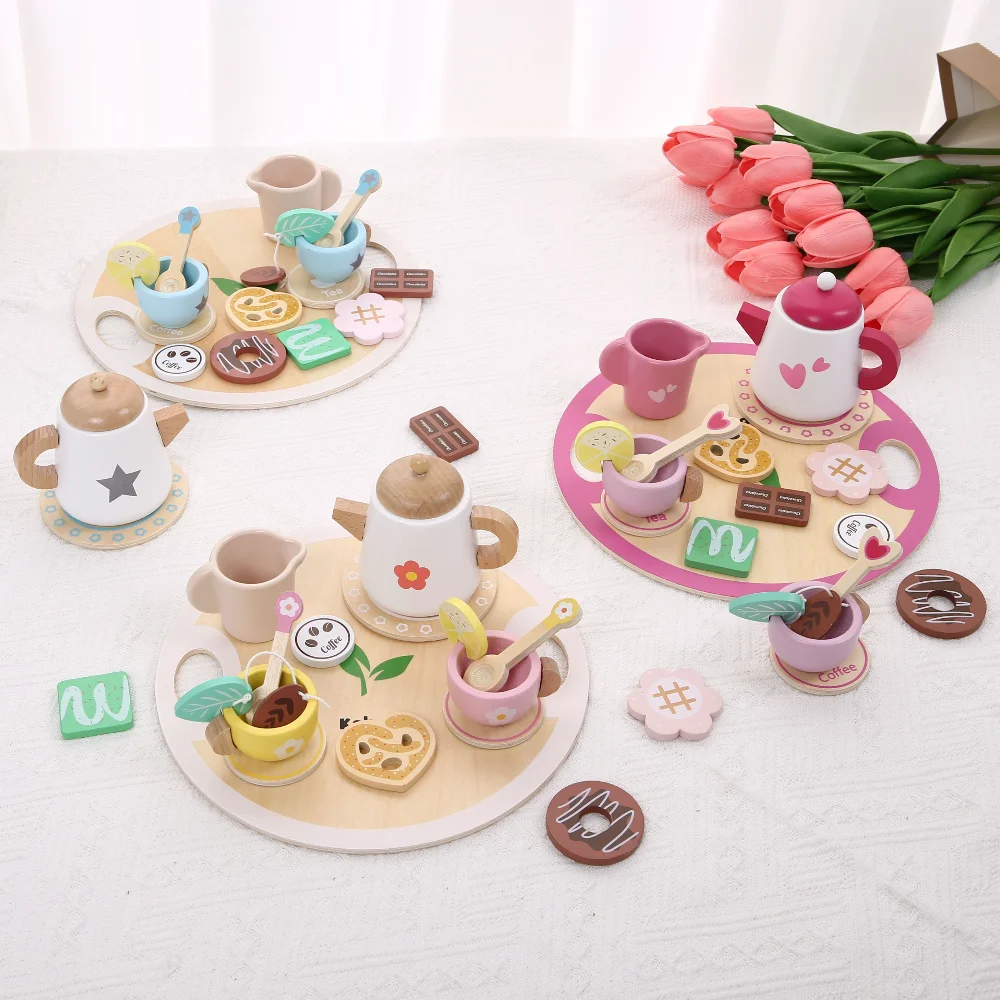 Wooden Tray Teapot Pretend Play Afternoon Tea Set Toy for Girls for Kids Role‑play
Wooden Tray Teapot Pretend Play Afternoon Tea Set Toy for Girls for Kids Role‑play