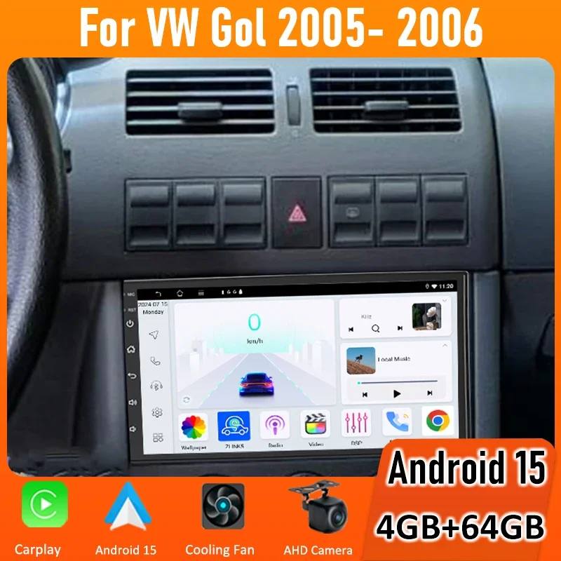 2 DIN 7 Inch Android 15 Car Stereo with CarPlay For VW Gol 2005- 2006 Head Unit Multimedia Player GPS Navigation Touch Screen
2 DIN 7 Inch Android 15 Car Stereo with CarPlay For VW Gol 2005- 2006 Head Unit Multimedia Player GPS Navigation Touch Screen
