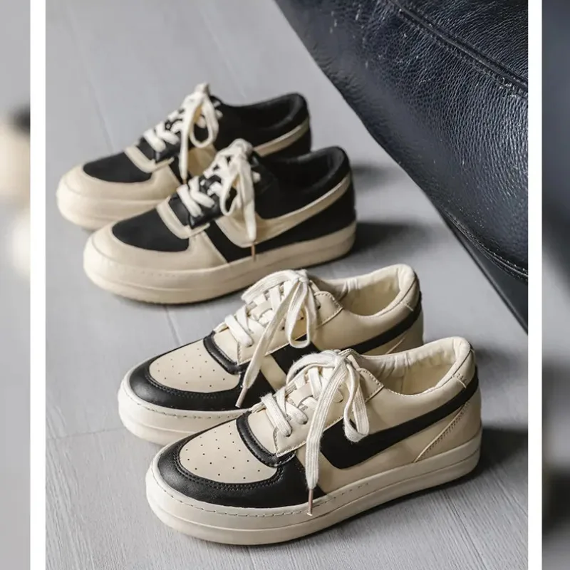 Brand Casual Shoe Ro White Black Leather Men Sneaker Women Low Top Shoes Luxury Flat Skateboard Black Cowhide Sneakers
Brand Casual Shoe Ro White Black Leather Men Sneaker Women Low Top Shoes Luxury Flat Skateboard Black Cowhide Sneakers