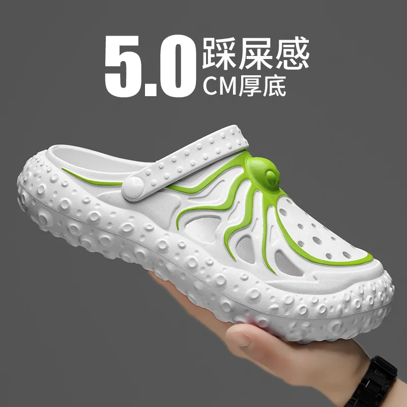Hole shoes men's summer new fashion casual slippers couple octopus stepping on shit big head shoes beach shoes sandals
Hole shoes men's summer new fashion casual slippers couple octopus stepping on shit big head shoes beach shoes sandals