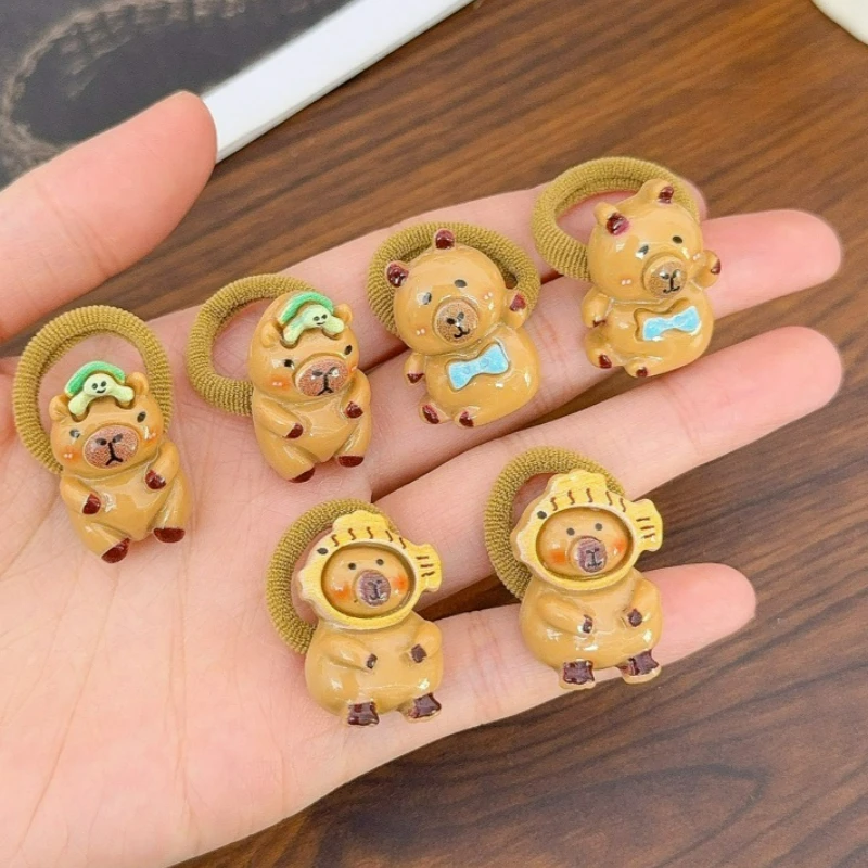 10/50pcs Cute Capybara Hair Ties Resin Animal Hair Accessories for Girls Kid Children Soft Elastic Hair Bands Headwear Wholesale
10/50pcs Cute Capybara Hair Ties Resin Animal Hair Accessories for Girls Kid Children Soft Elastic Hair Bands Headwear Wholesale