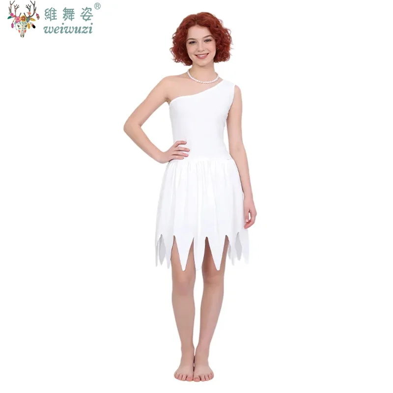 Women's Cosplay Costume Primitive Wilma Halloween Dress One Shoulder Irregular Hem Sleeveless Dress Stage Performance Costume
Women's Cosplay Costume Primitive Wilma Halloween Dress One Shoulder Irregular Hem Sleeveless Dress Stage Performance Costume