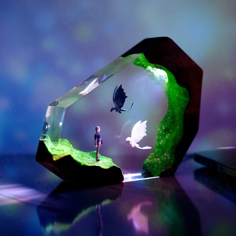 Dragon Organism Resin Table Light Creactive Art Decoration Lamp Cartoon Figure Theme 7 Colors Night Light USB Charge
Dragon Organism Resin Table Light Creactive Art Decoration Lamp Cartoon Figure Theme 7 Colors Night Light USB Charge