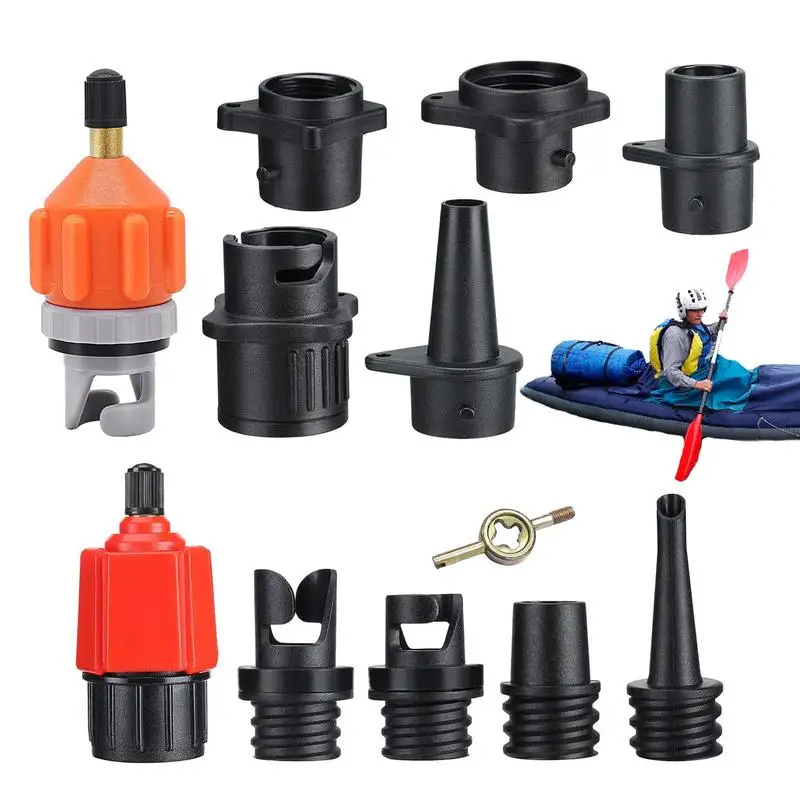 Inflatable Paddle Board Pump Adapter Air Regulator Adapter 9 Nozzles Included Pumping Head Connector For Inflatable Kayak Paddle
Inflatable Paddle Board Pump Adapter Air Regulator Adapter 9 Nozzles Included Pumping Head Connector For Inflatable Kayak Paddle