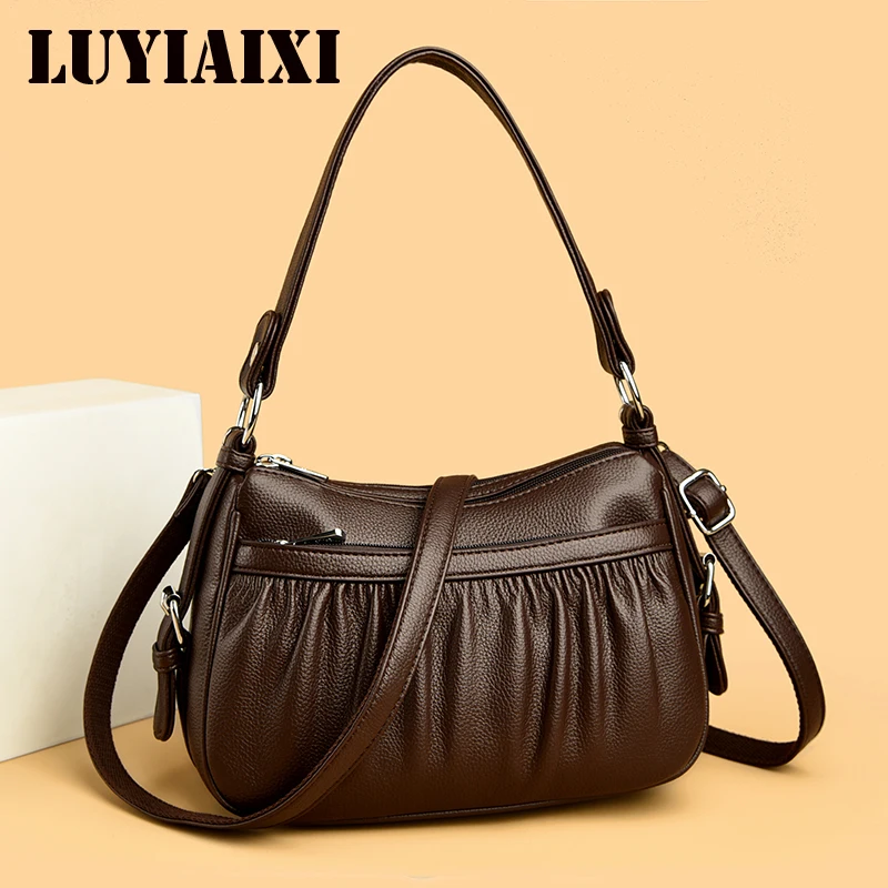 Multi Pockets Soft Leather Hand Bags for Women 2026 Luxury Handbags Women Bags Designer Shoulder Crossbody Tote Bags Sac A Main
Multi Pockets Soft Leather Hand Bags for Women 2026 Luxury Handbags Women Bags Designer Shoulder Crossbody Tote Bags Sac A Main