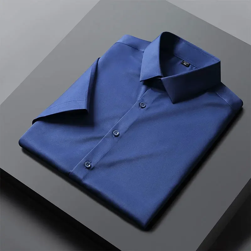 Formal Men's Dress Shirt Summer New Fashion Anti-Wrinkle High Quality Daily Soft Business Short Sleeve Shirt For Men Regular Fit
Formal Men's Dress Shirt Summer New Fashion Anti-Wrinkle High Quality Daily Soft Business Short Sleeve Shirt For Men Regular Fit