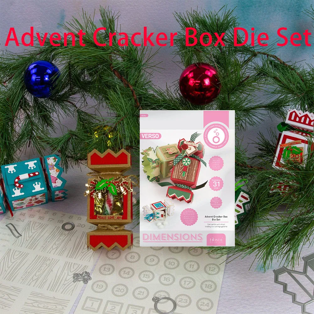Advent Cracker Box Die Set Christmas Gift Cut Dies Scrapbooking Diary Decoration Embossing Template DIY Greeting Card 2025 New
Advent Cracker Box Die Set Christmas Gift Cut Dies Scrapbooking Diary Decoration Embossing Template DIY Greeting Card 2025 New