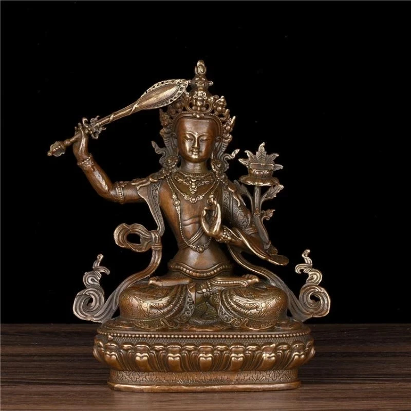 Китайский архаиз Тибетский буддизм Бронзовый латунный Manjushri статуя Будды Бодхисаттва закрепленные коллекционные украшения
Китайский архаиз Тибетский буддизм Бронзовый латунный Manjushri статуя Будды Бодхисаттва закрепленные коллекционные украшения