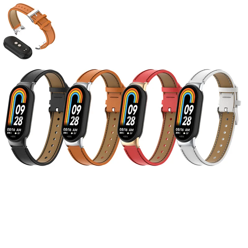 Кожаный ремешок для наручных часов Xiaomi Band 8, мужской и женский браслет для xiaomi Mi Band 8, аксессуары для умных часов, модные аксессуары
Кожаный ремешок для наручных часов Xiaomi Band 8, мужской и женский браслет для xiaomi Mi Band 8, аксессуары для умных часов, модные аксессуары