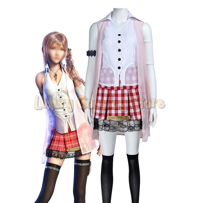 ABC123Game Cosplay Serah Farron Costume Women Shirt Red Plaid Short Skirt Cute Girls Fantasia Dress Up Halloween Chris3'd,5;h.9/
ABC123Game Cosplay Serah Farron Costume Women Shirt Red Plaid Short Skirt Cute Girls Fantasia Dress Up Halloween Chris3'd,5;h.9/