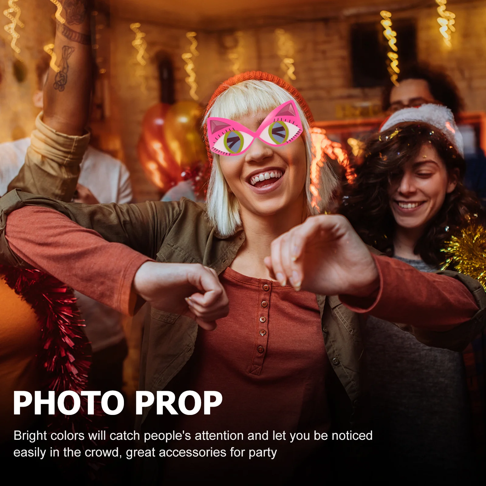 Cat Glasses Funny Cat Eyeglasses Lightweight Big Eye Costume for Halloween Cosplay Party Accessories Funny Glasses
Cat Glasses Funny Cat Eyeglasses Lightweight Big Eye Costume for Halloween Cosplay Party Accessories Funny Glasses