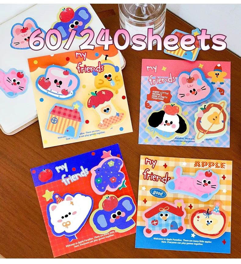 Набор из 3 стикеров с героями мультфильмов Westie, многоразовые съемные клейкие блокноты в форме яблока, принадлежности для учебного стола для студентов
Набор из 3 стикеров с героями мультфильмов Westie, многоразовые съемные клейкие блокноты в форме яблока, принадлежности для учебного стола для студентов