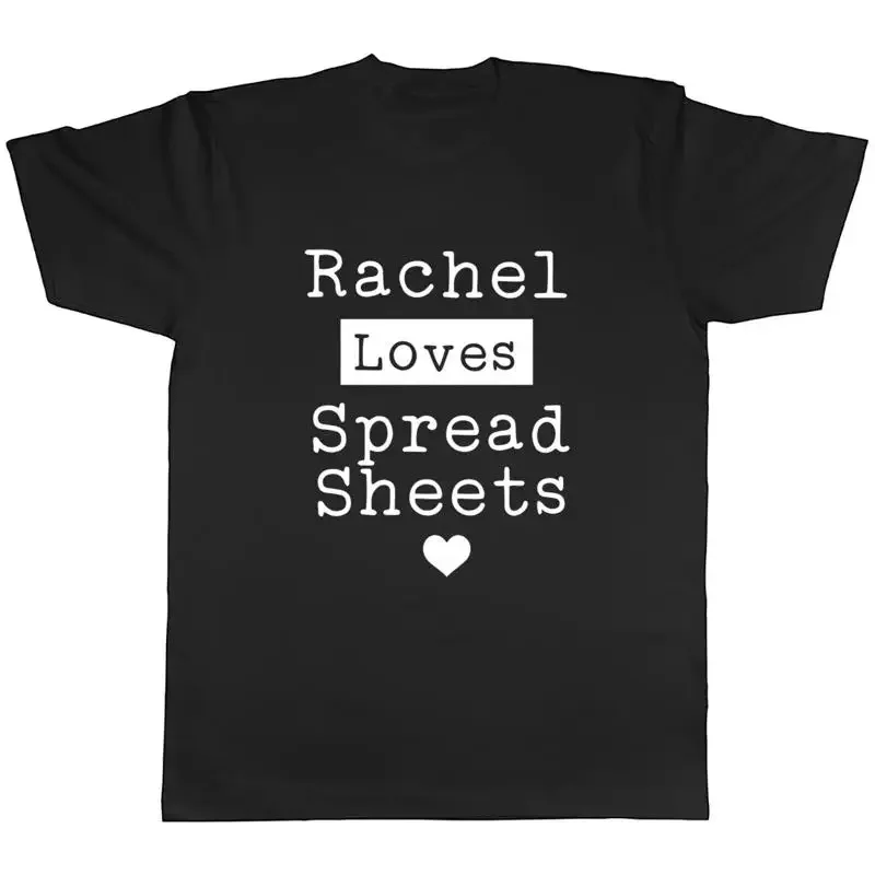 Loves Spreadsheets Mens Unisex T-Shirt Tee
Loves Spreadsheets Mens Unisex T-Shirt Tee