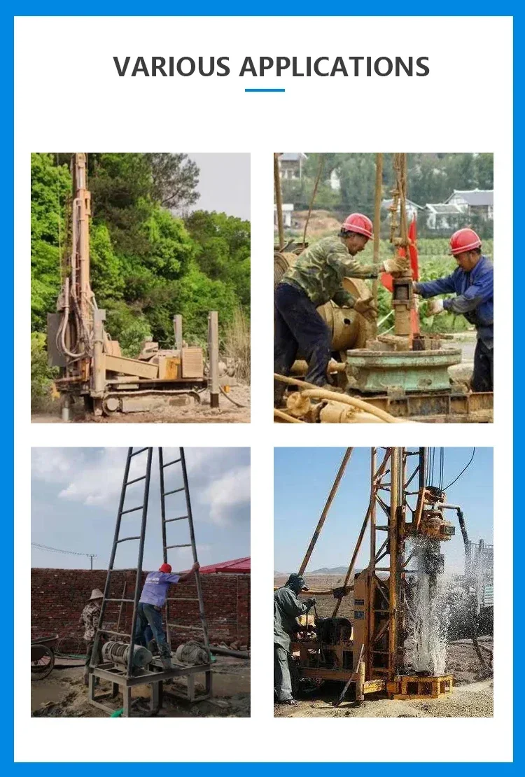Drilling Depth150m Deep Farm Borehole Water Well Drilling Machine Water Dig Machine for Hard Rock Drilling in Mining
Drilling Depth150m Deep Farm Borehole Water Well Drilling Machine Water Dig Machine for Hard Rock Drilling in Mining