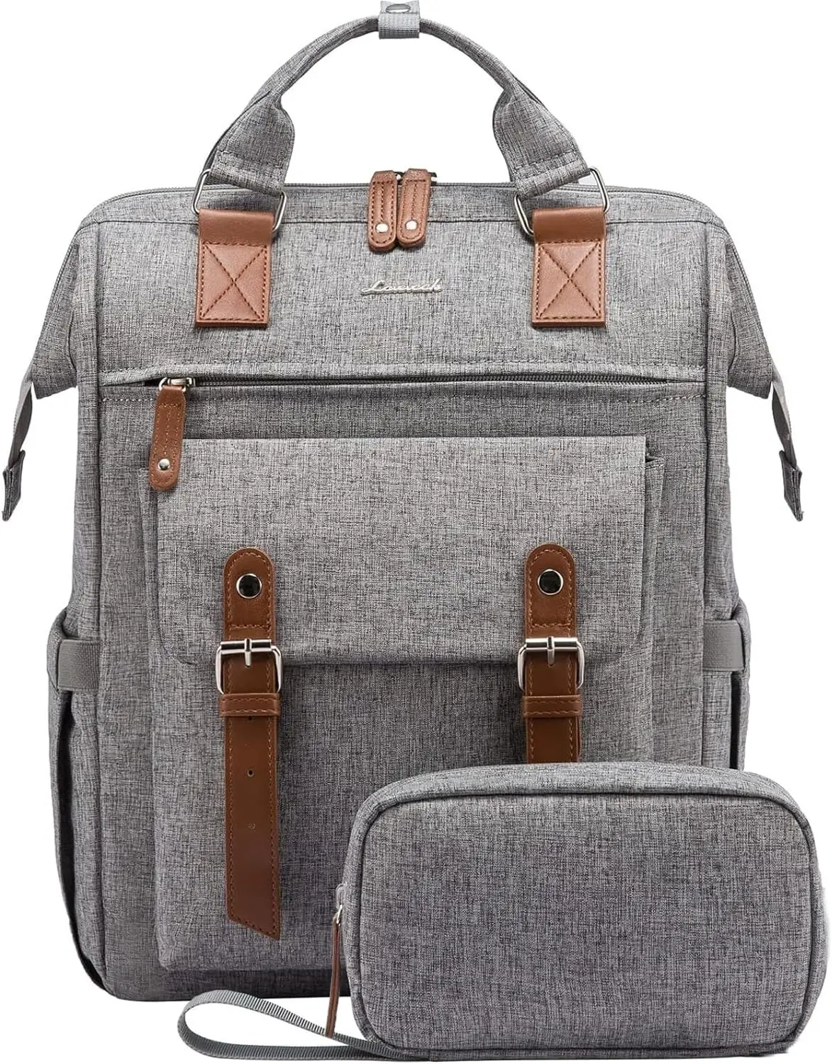 Women's Laptop Backpack 15.6' Grey Casual Daypack for Work Travel College
Women's Laptop Backpack 15.6' Grey Casual Daypack for Work Travel College