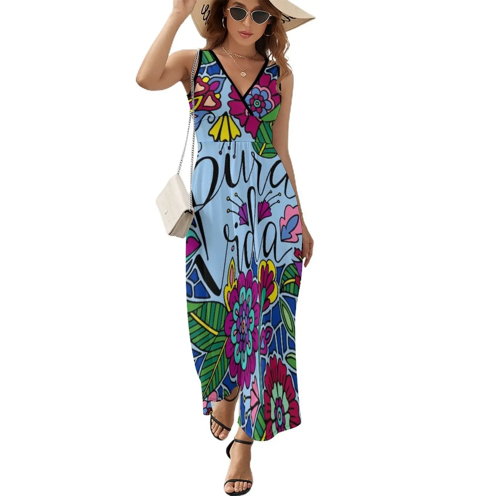 Pura Vida || Costa Rica || Lettering || Quote Sleeveless Dress women clothes luxury woman party dress
Pura Vida || Costa Rica || Lettering || Quote Sleeveless Dress women clothes luxury woman party dress