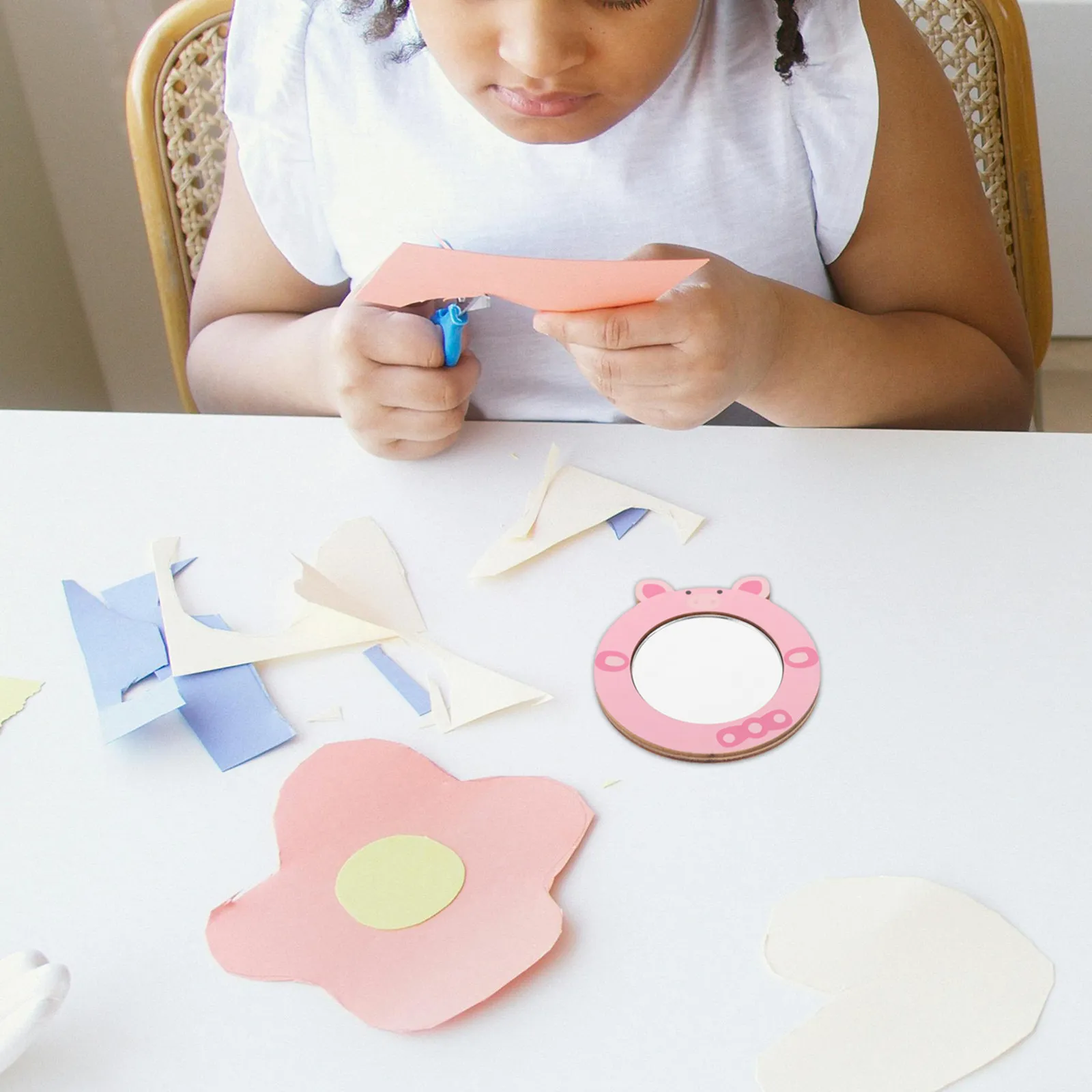 Early Education Wooden Mirror DIY Kids Handheld Vanity Small Makeup Mirror Adorable Craft Gift for Girls Toddler Birthday
Early Education Wooden Mirror DIY Kids Handheld Vanity Small Makeup Mirror Adorable Craft Gift for Girls Toddler Birthday