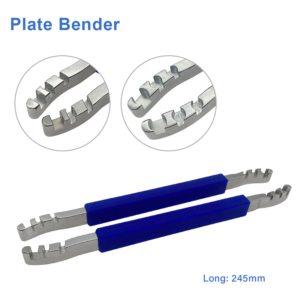 Bone Plates Bender Reconstruction Bending Irons with Silicone Handle Autoclavable Veterinary Orthopedics Surgical Instrument
Bone Plates Bender Reconstruction Bending Irons with Silicone Handle Autoclavable Veterinary Orthopedics Surgical Instrument