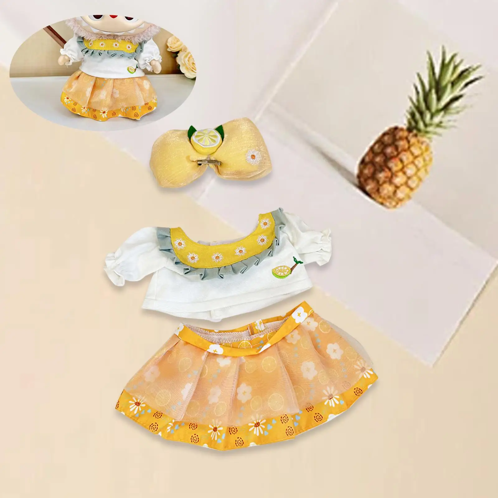 Girl Doll Shirt Skirt Suit for Little Girls Doll Clothing for 14.96inch Doll
Girl Doll Shirt Skirt Suit for Little Girls Doll Clothing for 14.96inch Doll