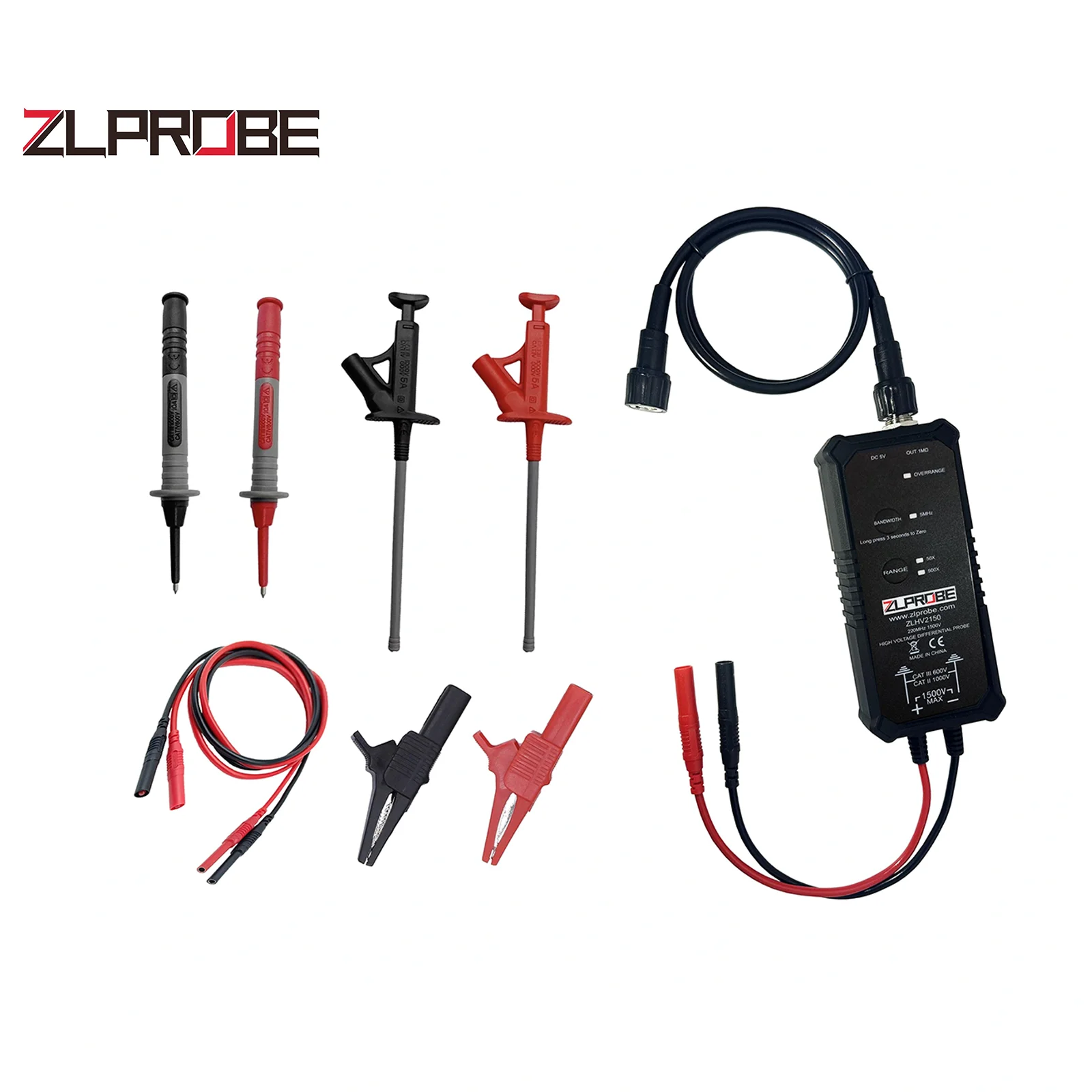 Высоковольтный дифференциальный пробник ZLPROBE с полосой пропускания 220 МГц, аксессуары для осциллографов ZLHV2150 ZLHV2300
Высоковольтный дифференциальный пробник ZLPROBE с полосой пропускания 220 МГц, аксессуары для осциллографов ZLHV2150 ZLHV2300