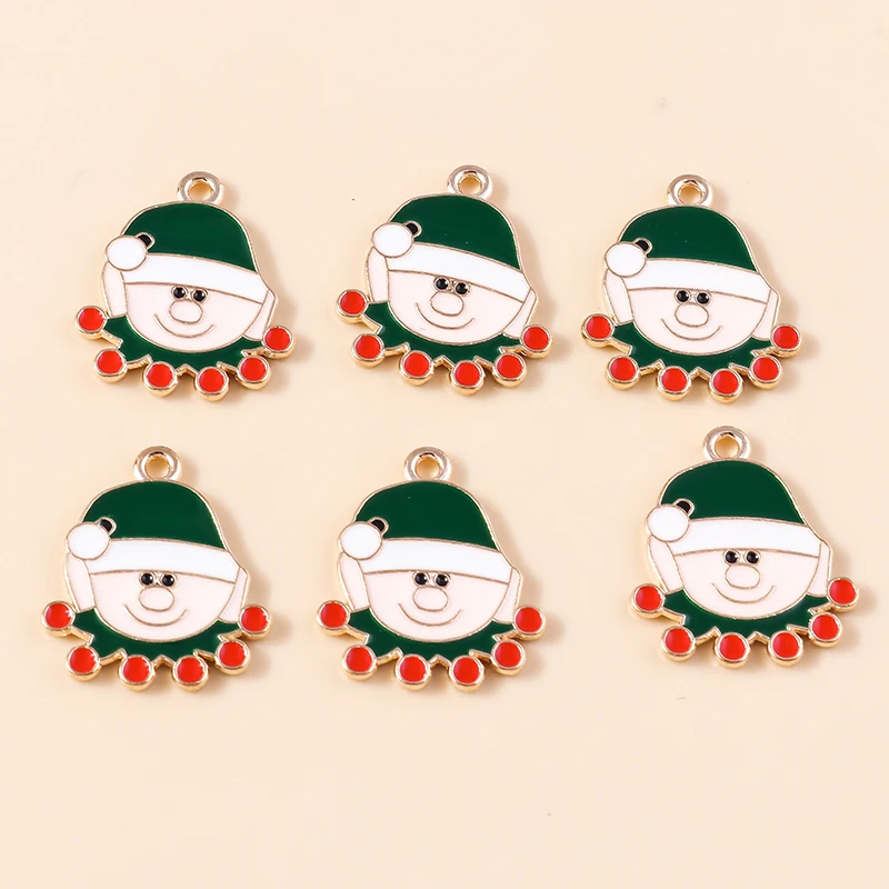 20pcs 18x21mm Cartoon Enamel Christmas Santa Claus Hat Charms Pendants for Jewelry Making Earrings Necklace DIY Crafts Supplies
20pcs 18x21mm Cartoon Enamel Christmas Santa Claus Hat Charms Pendants for Jewelry Making Earrings Necklace DIY Crafts Supplies