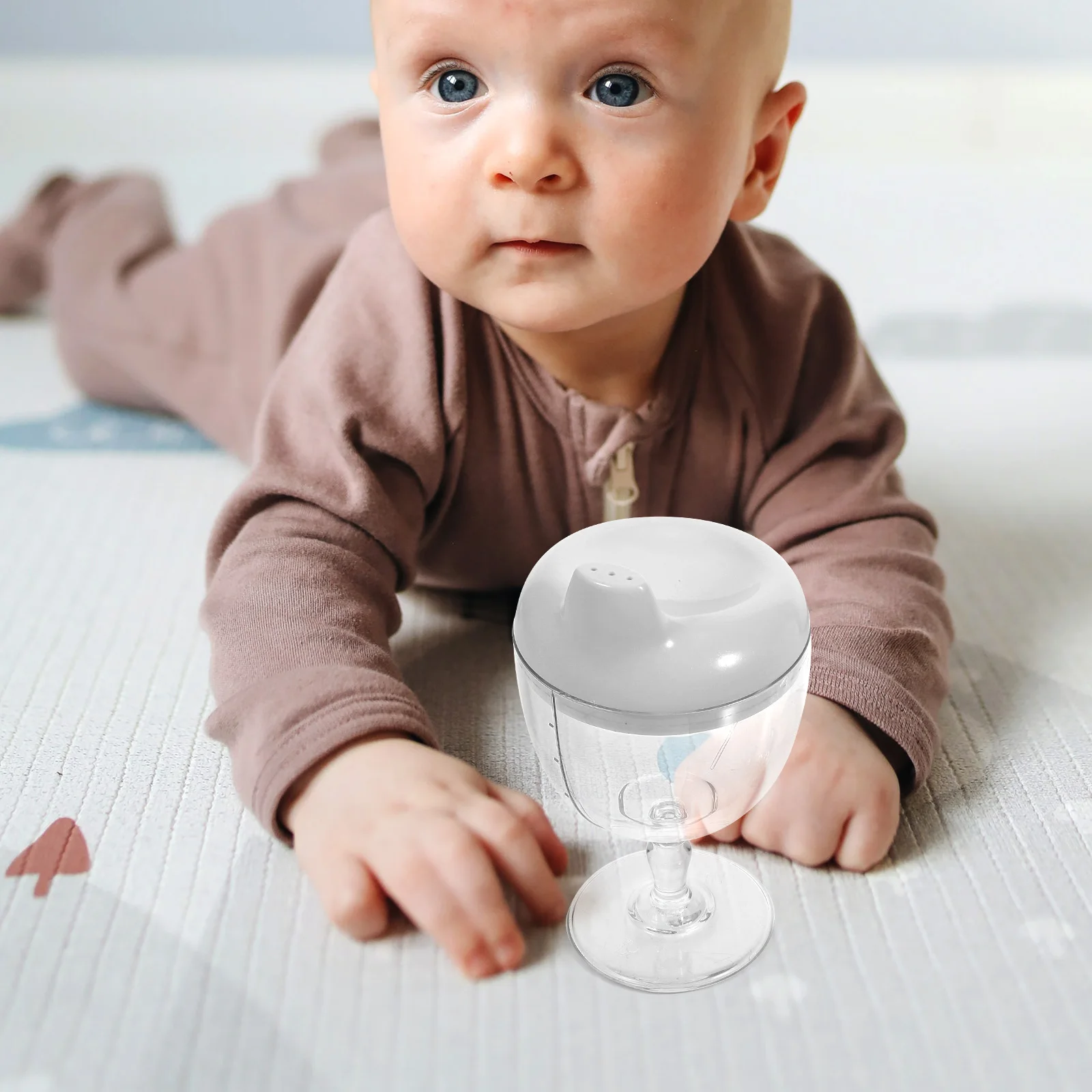 2 Pcs Drop-proof Baby Goblet Glass Sippy Cup Kids Drinking Cups Toddler Training Milk Water Bottle Straw Blue White
2 Pcs Drop-proof Baby Goblet Glass Sippy Cup Kids Drinking Cups Toddler Training Milk Water Bottle Straw Blue White