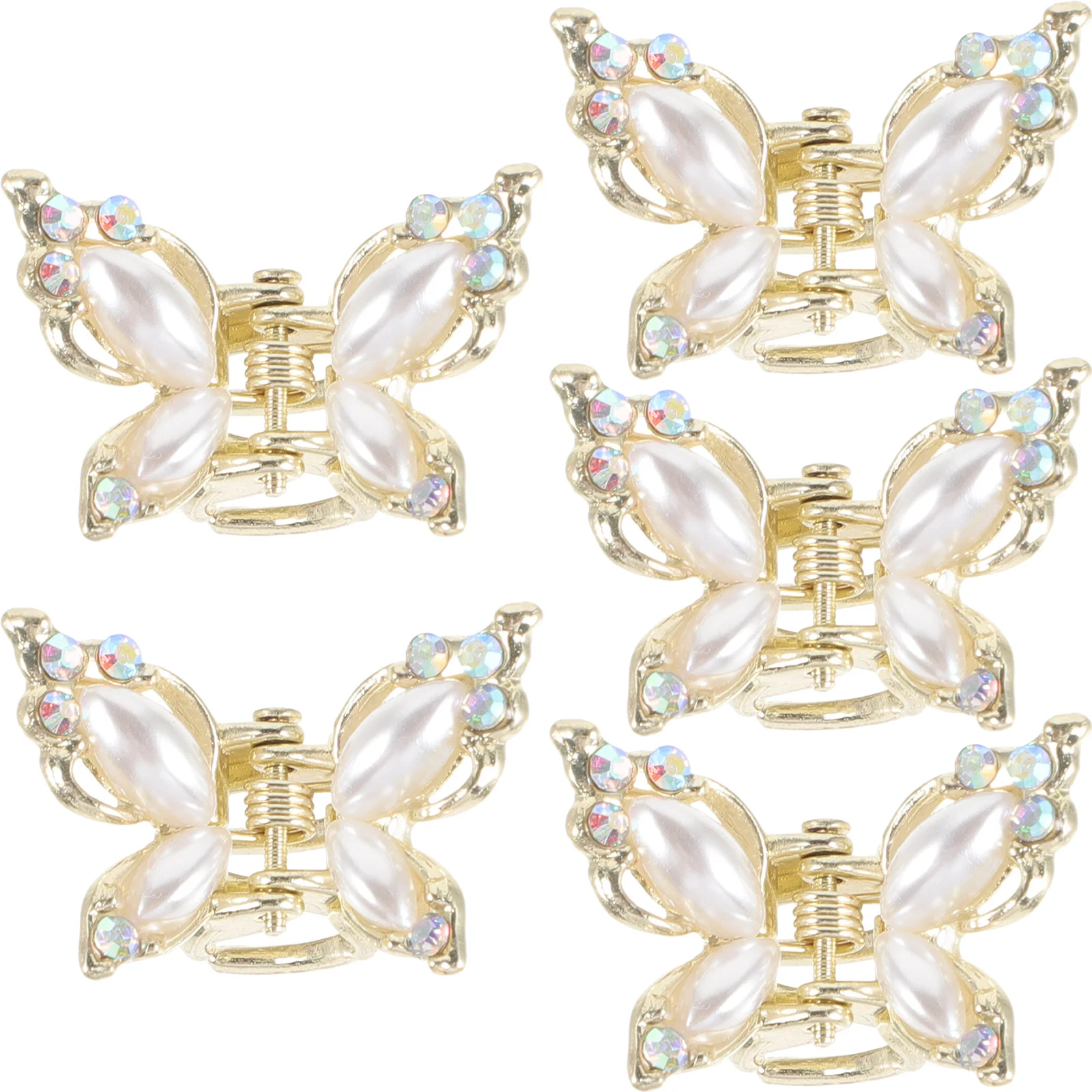 5Pcs Hair Clips Butterfly Small Alloy Claw Clips Lightweight Durable for Wedding Birthday Prom Daily Hair Accessories
5Pcs Hair Clips Butterfly Small Alloy Claw Clips Lightweight Durable for Wedding Birthday Prom Daily Hair Accessories