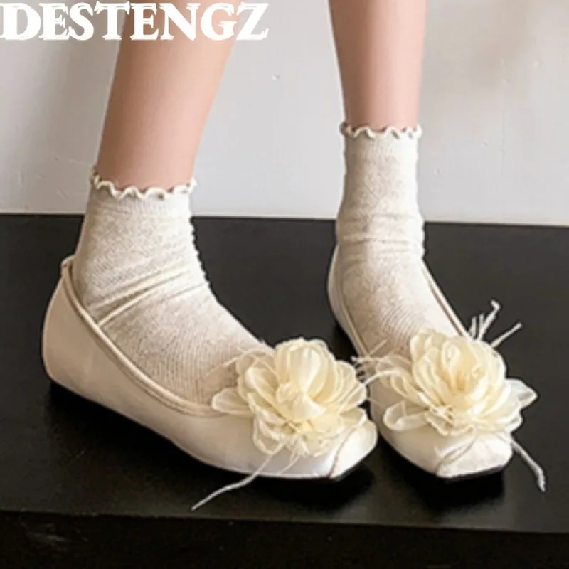 Flower Women Flats Shoes Casual Loafers Square Toe Woman Sandals New 2025 Summer Shallow Marie Janes Shoes Elegant Dress Ladies
Flower Women Flats Shoes Casual Loafers Square Toe Woman Sandals New 2025 Summer Shallow Marie Janes Shoes Elegant Dress Ladies