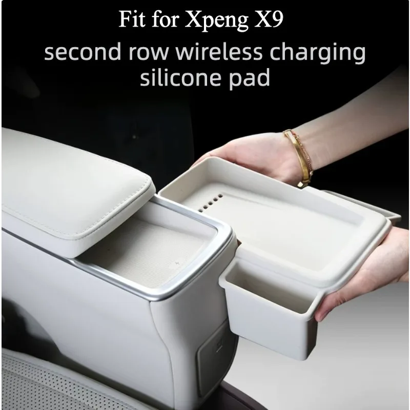 For Xpeng X9 Car Second Row Seat Armrest Wireless Charging Silicone Protective Pad Upgrade Modify Accessories
For Xpeng X9 Car Second Row Seat Armrest Wireless Charging Silicone Protective Pad Upgrade Modify Accessories