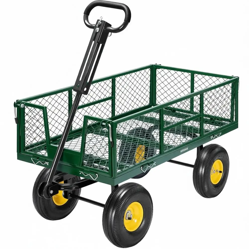 Steel Heavy Duty Garden Cart 900 LBS Yard Garden Wagon 10 inch Tire Handle ATV Tractor Green
Steel Heavy Duty Garden Cart 900 LBS Yard Garden Wagon 10 inch Tire Handle ATV Tractor Green