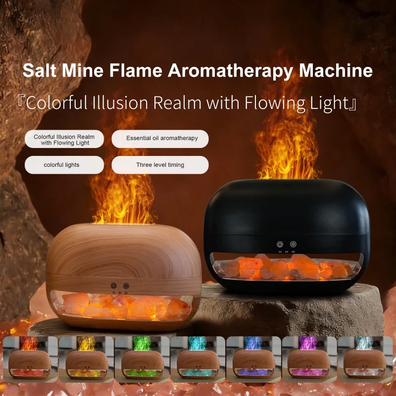 Natural Saltstone Flame Diffuser, High-Mist Humidifier, Bedroom Desktop Ambience Salt Lamp with Essential Oil Automatic Spray
Natural Saltstone Flame Diffuser, High-Mist Humidifier, Bedroom Desktop Ambience Salt Lamp with Essential Oil Automatic Spray