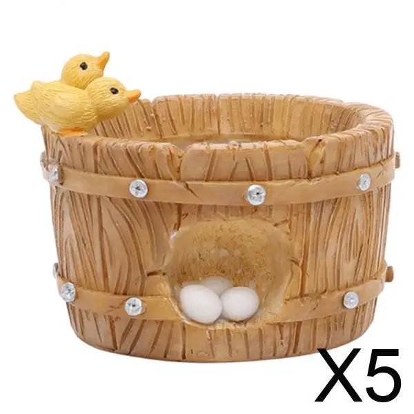 5xМаленькие горшки для суккулентов из смолы с дренажем для комнатных растений в форме уточки
5xМаленькие горшки для суккулентов из смолы с дренажем для комнатных растений в форме уточки