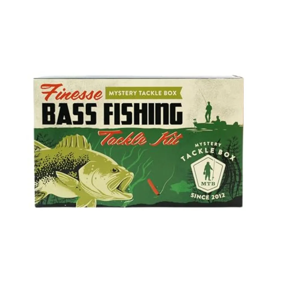 Mystery Tackle Box Finesse Bass Fishing Kit - 6-8 Baits for Largemouth and Smallmouth Bass - Includes Decal
Mystery Tackle Box Finesse Bass Fishing Kit - 6-8 Baits for Largemouth and Smallmouth Bass - Includes Decal