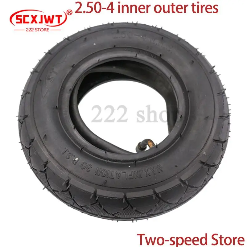 New 2.50-4 tires and inner tubes for motorcycle tires Gas electric scooters Bicycle tires and scooters Wheelchair wheels
New 2.50-4 tires and inner tubes for motorcycle tires Gas electric scooters Bicycle tires and scooters Wheelchair wheels