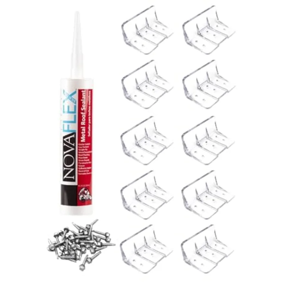 JSP Manufacturing Clear Plastic Rocky 10 Piece Jumbo Snow Guards with Mounting Hardware for Adhesive or Mechanically Fasten on
JSP Manufacturing Clear Plastic Rocky 10 Piece Jumbo Snow Guards with Mounting Hardware for Adhesive or Mechanically Fasten on