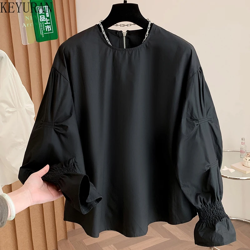 2026 Spring Elegant Long Sleeve Blouse Stylish Women Tops Office Work Shirt Casual Black White Solid Color Buttons Blusas Mujer
2026 Spring Elegant Long Sleeve Blouse Stylish Women Tops Office Work Shirt Casual Black White Solid Color Buttons Blusas Mujer