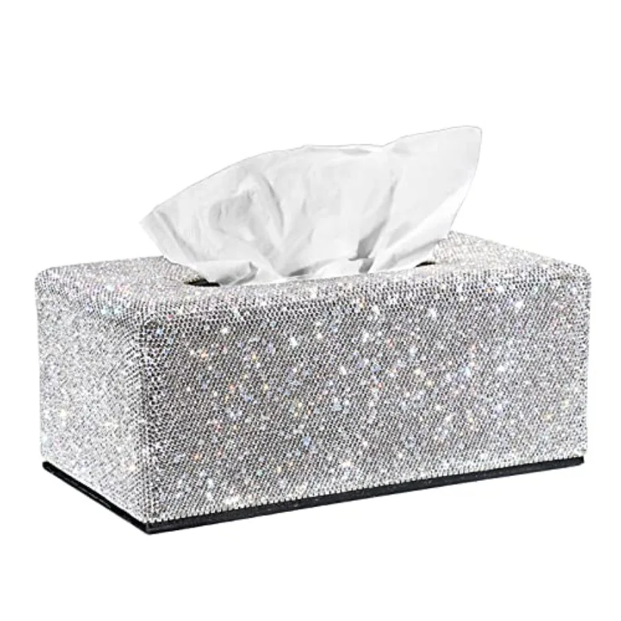 Tissue Box Cover Bling Tissue Box for Bathroom Sparkling Rectangular Tissue Box Holder with Magnetic Gorgeous Tissue Holder for
Tissue Box Cover Bling Tissue Box for Bathroom Sparkling Rectangular Tissue Box Holder with Magnetic Gorgeous Tissue Holder for