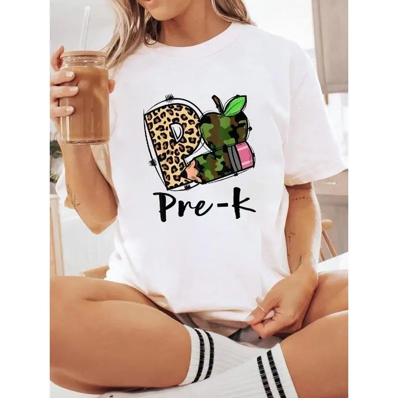 Pre-K T-Shirt Kids, First Day of School Leopard Camo Apple Pencil Graphic Tee, Unisex Back To School Pre-Kindergarten Gift Top
Pre-K T-Shirt Kids, First Day of School Leopard Camo Apple Pencil Graphic Tee, Unisex Back To School Pre-Kindergarten Gift Top