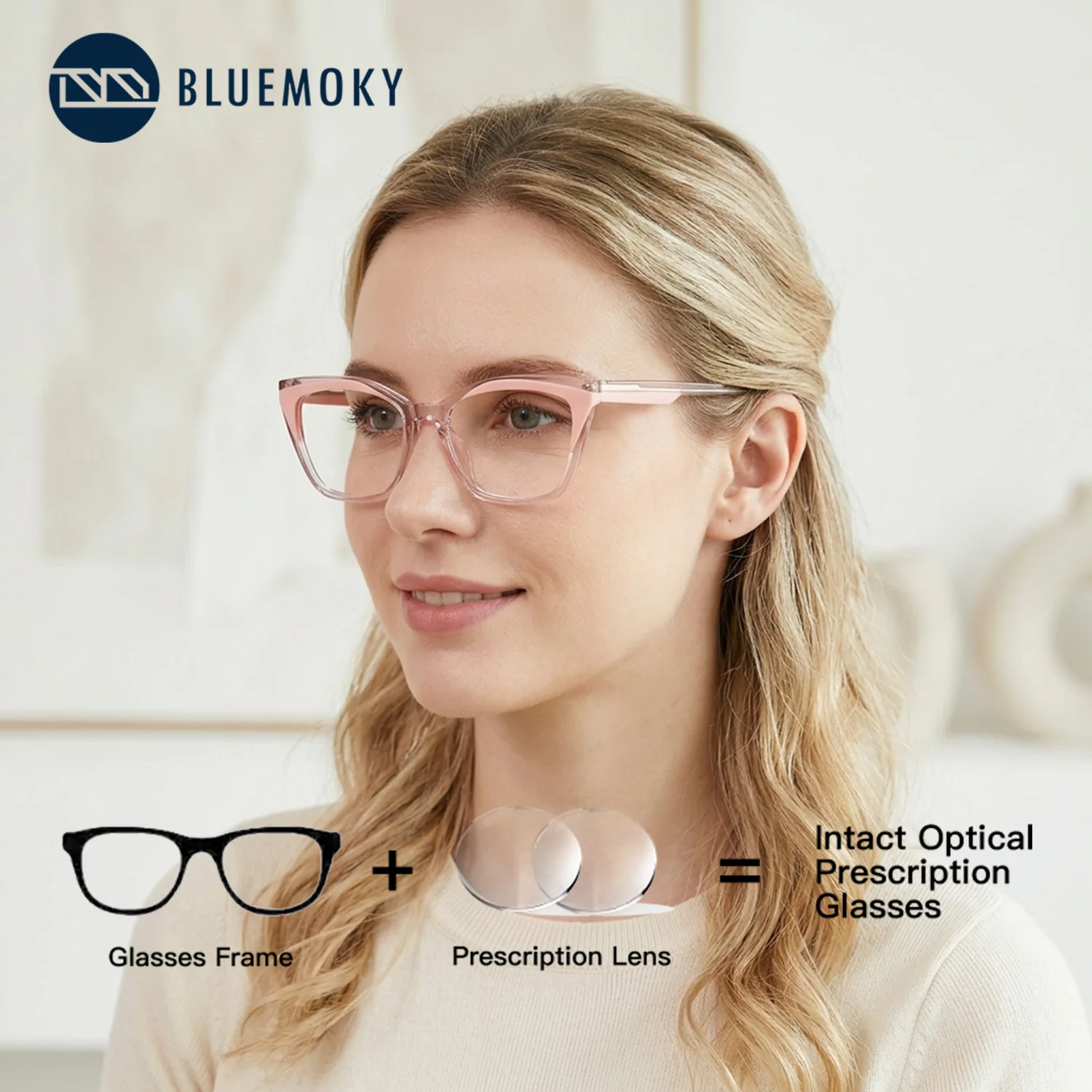 BLUEMOKY Acetate Butterfly Prescription Eyewear Bifocal Reading Glasses Women Photochromic Anti Blue Light Optical Eyeglasses
BLUEMOKY Acetate Butterfly Prescription Eyewear Bifocal Reading Glasses Women Photochromic Anti Blue Light Optical Eyeglasses