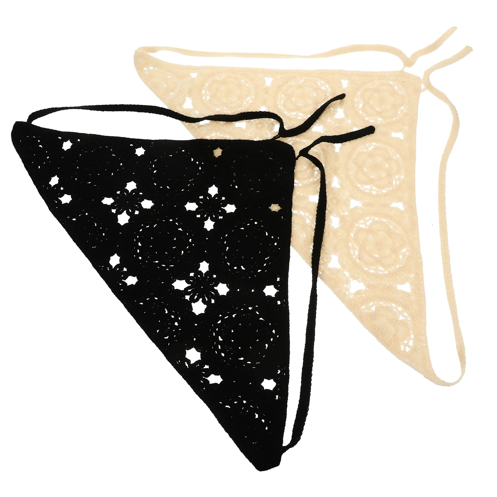 2Pcs Crochet B Headb s Women Hair Scarf Black Beige Knit Triangle Headwear Stylish Daily Outfits Accessories
2Pcs Crochet B Headb s Women Hair Scarf Black Beige Knit Triangle Headwear Stylish Daily Outfits Accessories