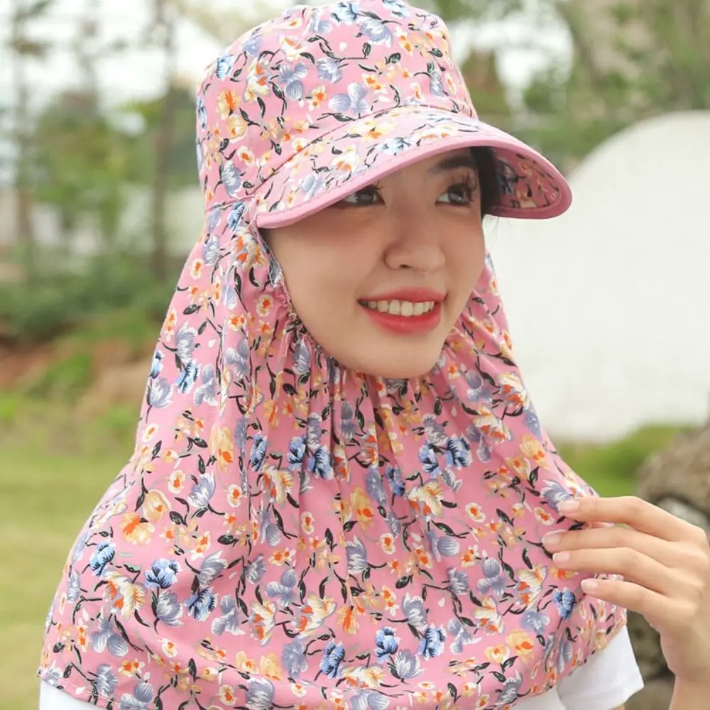 Fashion Floral Women Sun Hat Sun Protection Neckline Mask Sunscreen Bucket Hat Face Mask Climbing Cap Cover Face Cap Summer
Fashion Floral Women Sun Hat Sun Protection Neckline Mask Sunscreen Bucket Hat Face Mask Climbing Cap Cover Face Cap Summer