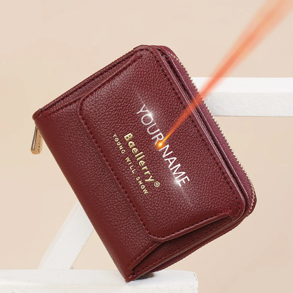 Name Customized Women Wallets High Quality Organ Card Bag New Short Female Purses Zipper Coin Pocket Luxury Wallet For Girls
Name Customized Women Wallets High Quality Organ Card Bag New Short Female Purses Zipper Coin Pocket Luxury Wallet For Girls
